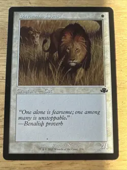 MTG - Savannah Lions RETRO - Dominaria Remastered - Pack Fresh!! - Image 1