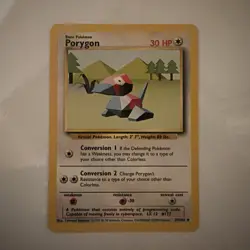 Porygon Uncommon Normal Base Set 039/102 NM Pokemon TCG - Image 1
