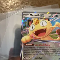 Pokemon Meowth EX Full Art Holo Double Rare 170 HP Perfect Order Pack Fresh - Image 2