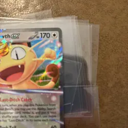 Pokemon Meowth EX Full Art Holo Double Rare 170 HP Perfect Order Pack Fresh - Image 3