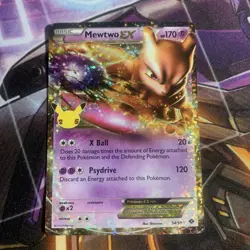 Mewtwo EX 54/99 Celebrations Classic Collection 25th Anniversary Pokemon Card M - Image 1