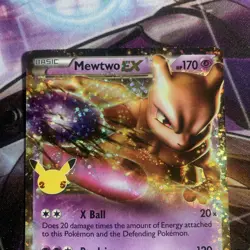Mewtwo EX 54/99 Celebrations Classic Collection 25th Anniversary Pokemon Card M - Image 2
