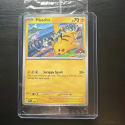 Pikachu SVP EN 190 - 2024 World Championships Sealed Promo Pokemon TCG Card - Image 1