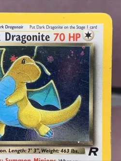 Pokemon TCG 1st Edition Dark Dragonite 5/82 Team Rocket Holo Rare WOTC VTG HP - Image 3