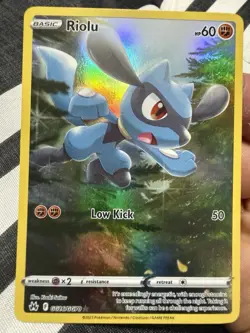 Pokemon TCG Riolu GG26/GG70 Holo Ultra Rare Crown Zenith - Image 1