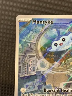 Pokemon TCG Mantyke Paradox Rift Holo Card 189/182 Illustration Rare NM - Image 2