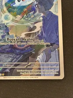 Pokemon TCG Mantyke Paradox Rift Holo Card 189/182 Illustration Rare NM - Image 4