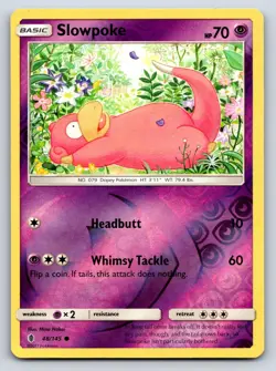 Slowpoke 48/145 Common Guardians Rising Pokemon Reverse Holo Lightly Played - Image 1