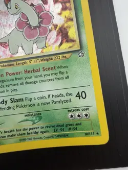 Meganium 10/111 Unlimited Neo-Genesis 2000 Holo 🌀SWIRL🌀 LP-/MP+ - Image 4