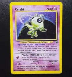 Celebi 3/64 Pokemon TCG Neo Revelation Unlimited Holo Rare WOTC MP - Image 2