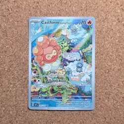 Castform Sunny Form 195/191 Surging Sparks Holo Illustration Rare Pokemon *B1 - Image 1