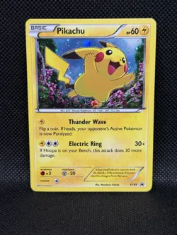 Pikachu (Cosmos Holo) Holo Pokemon XY Black Star Promo #XY89 NM/LP - Image 1