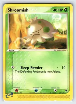 Shroomish 69/109 EX Ruby & Sapphire Pokemon Card e-Series Non Holo Common - Hp - Image 1