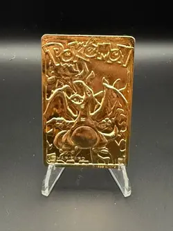 Pokemon TCG 1999 Burger King Promotional Set Charizard 23K Gold-Plated - Image 1