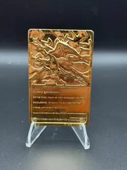 Pokemon TCG 1999 Burger King Promotional Set Charizard 23K Gold-Plated - Image 2