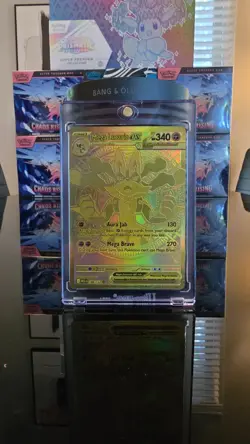Pokemon Mega Lucario EX Full Art Gold Holo Hyper Rare 188/132 NM - Image 1