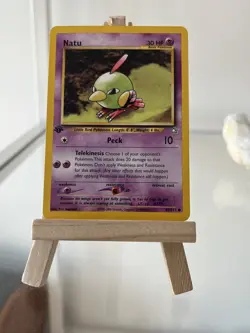 Natu - 67/111 - Common - 1st Edition LP, English Pokemon Neo Genesis - Image 1