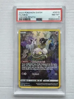 Pokemon TCG Mew GG10/GG70 Crown Zenith: Galarian Gallery PSA 8 - Image 1