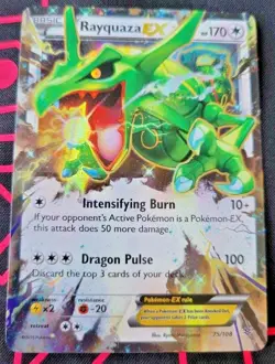Rayquaza EX - 75/108 - Ultra Rare EX-NM Pokemon XY Roaring Skies - Image 1