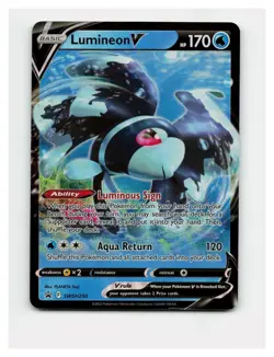 Lumineon V (Black Star Promo) SWSH250 Evolving Skies Pokemon TCG NM - Image 2