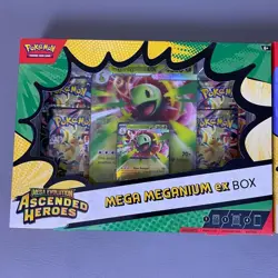 Pokemon Mega Evolution Ascended Heroes Meganium & Feraligatr ex Box Lot 2 Sealed - Image 2