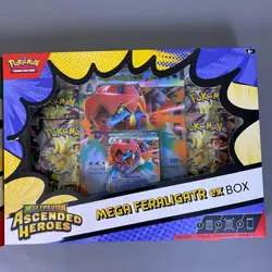 Pokemon Mega Evolution Ascended Heroes Meganium & Feraligatr ex Box Lot 2 Sealed - Image 3