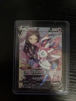 Pokemon Sylveon V Ultra Rare Rapid Strike Full Art Holo TG14/TG30 200 HP Swsh09 - Image 1