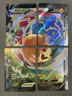 Morpeko V-Union Pokemon TCG Promo Set SWSH215 SWSH216 SWSH217 SWSH218 - Image 1