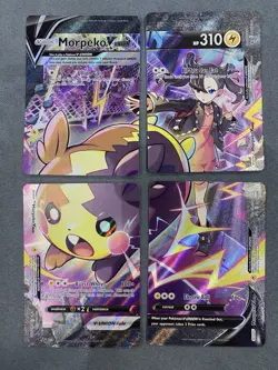 MORPEKO V-UNION Pokemon TCG Promo SET SWSH287 SWSH288 SWSH289 SWSH290 - Image 1