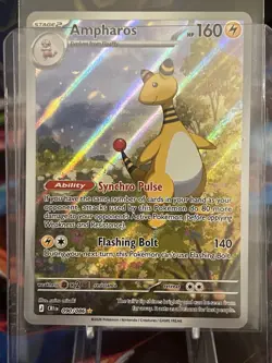 Pokemon TCG ENG Ampharos SIR Chaos Rising 090/086 Holo Rare Near Mint - Image 1