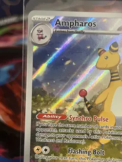 Pokemon TCG ENG Ampharos SIR Chaos Rising 090/086 Holo Rare Near Mint - Image 2