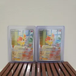 Fennekin 080 Chaos Rising Pokemon Center Stamped Promo NM - Lot of 2 - Image 1