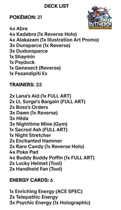 Alakazam & Dudunsparce - Pokemon TCG - OutTheBoxTCG Standard & Meta Decks - Image 2