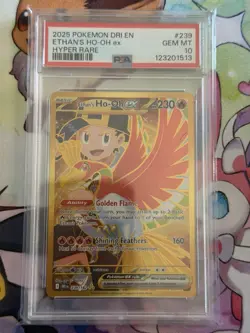 Ethan's Ho-Oh ex 239/182 Sv10 Destined Rivals Holo Pokemon PSA 10 Gem Mint Grade - Image 1