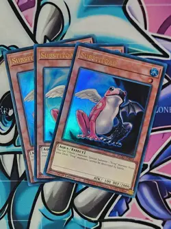 YUGIOH X3 BLGG-EN054 Substitoad x3 Ultra Rare 1ST EDITION PLAYSET - Image 1