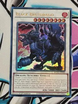 YUGIOH X3 BLGG-EN089 Black Brutdrago Ultra 1ST EDITION PLAYSET - Image 3
