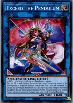 Yugioh! - Exceed The Pendulum - AGOV-EN045 - Super Rare - 1st Ed - NM - Image 1