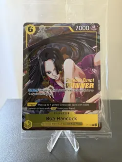 One Piece Boa Hancock Pre Release Event Winner P-115 SEALED Holo Stamp Op-15 - Image 1