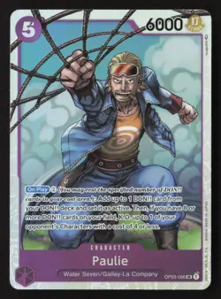 Paulie SR OP03-066 NM - One Piece TCG - Image 1