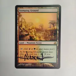 MTG Stomping Ground Guildpact - Signed by Artist Rob Alexander - Image 1