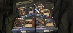 Wizards of the Coast MTG Warhammer 40,000 Commander Deck Lot 4x 100ct EN 2022 - Image 1