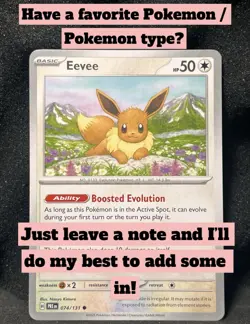 100 CUTE Pokemon TCG Card English Lot! (90 Common/Uncommon + 10 Holos) NM - LP - Image 4