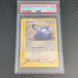 Pokemon TCG Rattata Expedition Base Set 2002 128/165 Regular PSA 9 Graded - Image 1