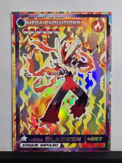 Mega Blaziken Holo Pokemon Mega Evolutions Set Peru NM - Image 1