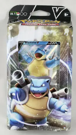 V battle deck Blastoise THEME DECK TCG POKEMON CARD DECK 820650808395 - Image 1
