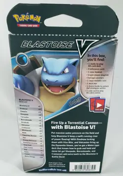 V battle deck Blastoise THEME DECK TCG POKEMON CARD DECK 820650808395 - Image 3