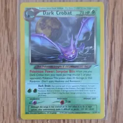 🔥VERY RARE🔥 Pokemon TCG Dark Crobat Neo Destiny Holo Rare Unlimited - Image 1