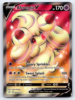 Alcremie V 064/072 Ultra Rare Shining Fates Pokemon Near Mint - Image 1