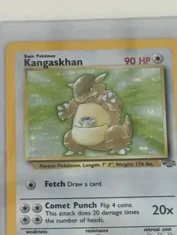 Kangaskhan 5/64 Jungle Holo Rare Vintage Pokemon Card TCG NM - Image 2