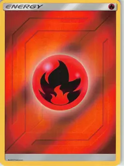 Fire Energy (2019 Unnumbered) Common SM - Team Up Pokemon Reverse Holo Near Mint - Image 1